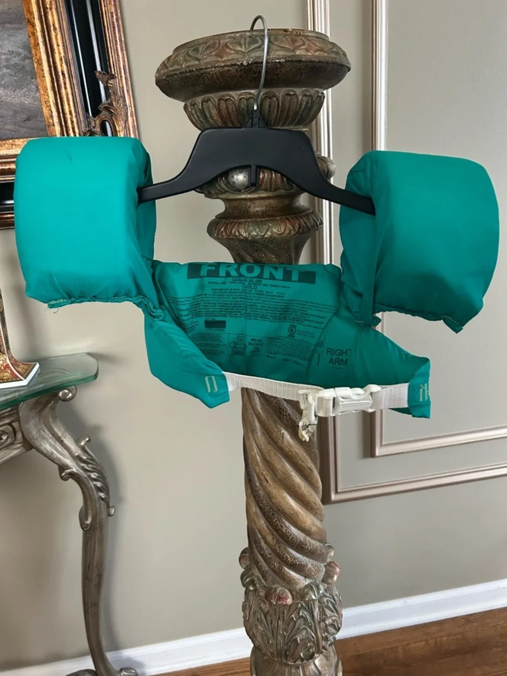 Stearns Puddle Jumper Kids Swim Float Vest Arm Bands Fish Design Teal Safety